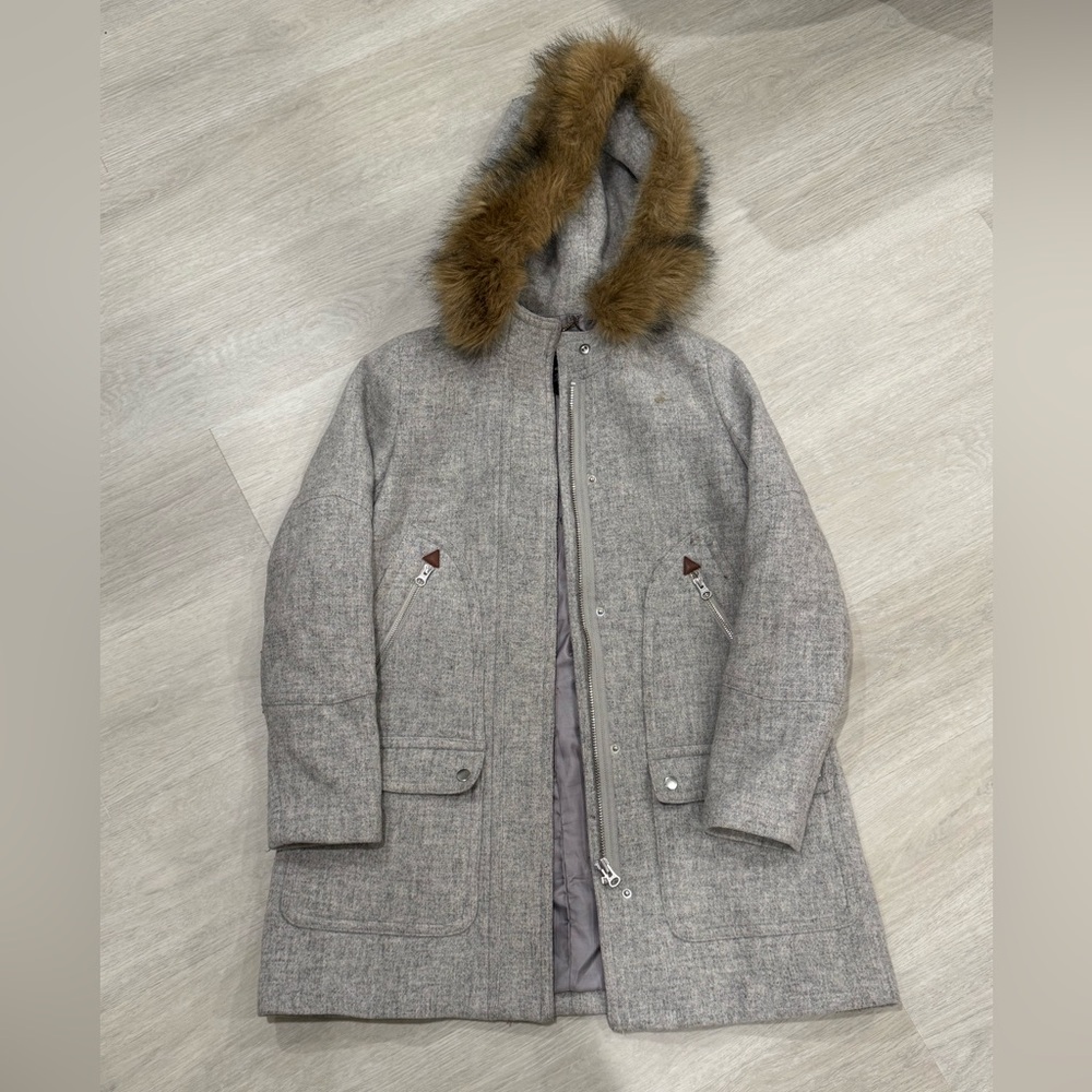 J. Crew Italian Stadium Cloth Wool Coat